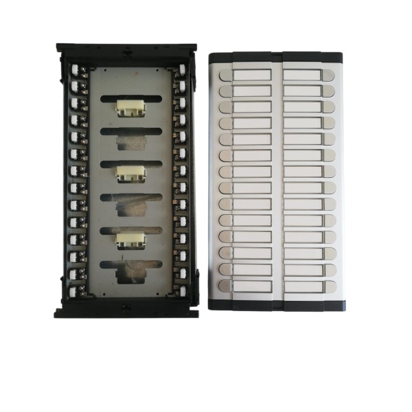 Urmet 725/028 outdoor push-button panel with 28 buttons on 2 rows of 14 buttons